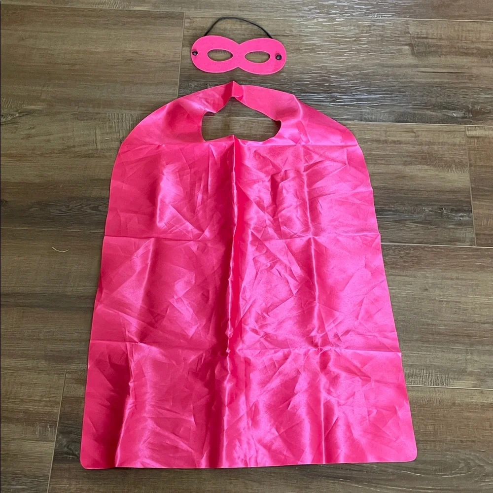 Girls superhero cape and mask